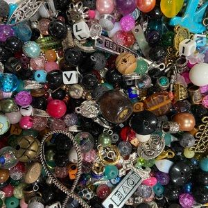Jewelry findings and Beads, assorted shapes